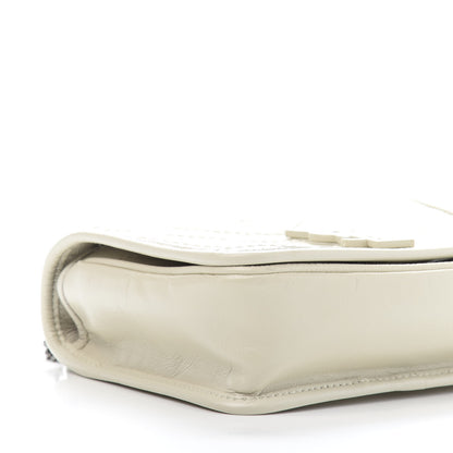Saint Laurent Crinkled Calfskin Matelasse Monogram Niki Chain Wallet Crema Soft 7 of 10