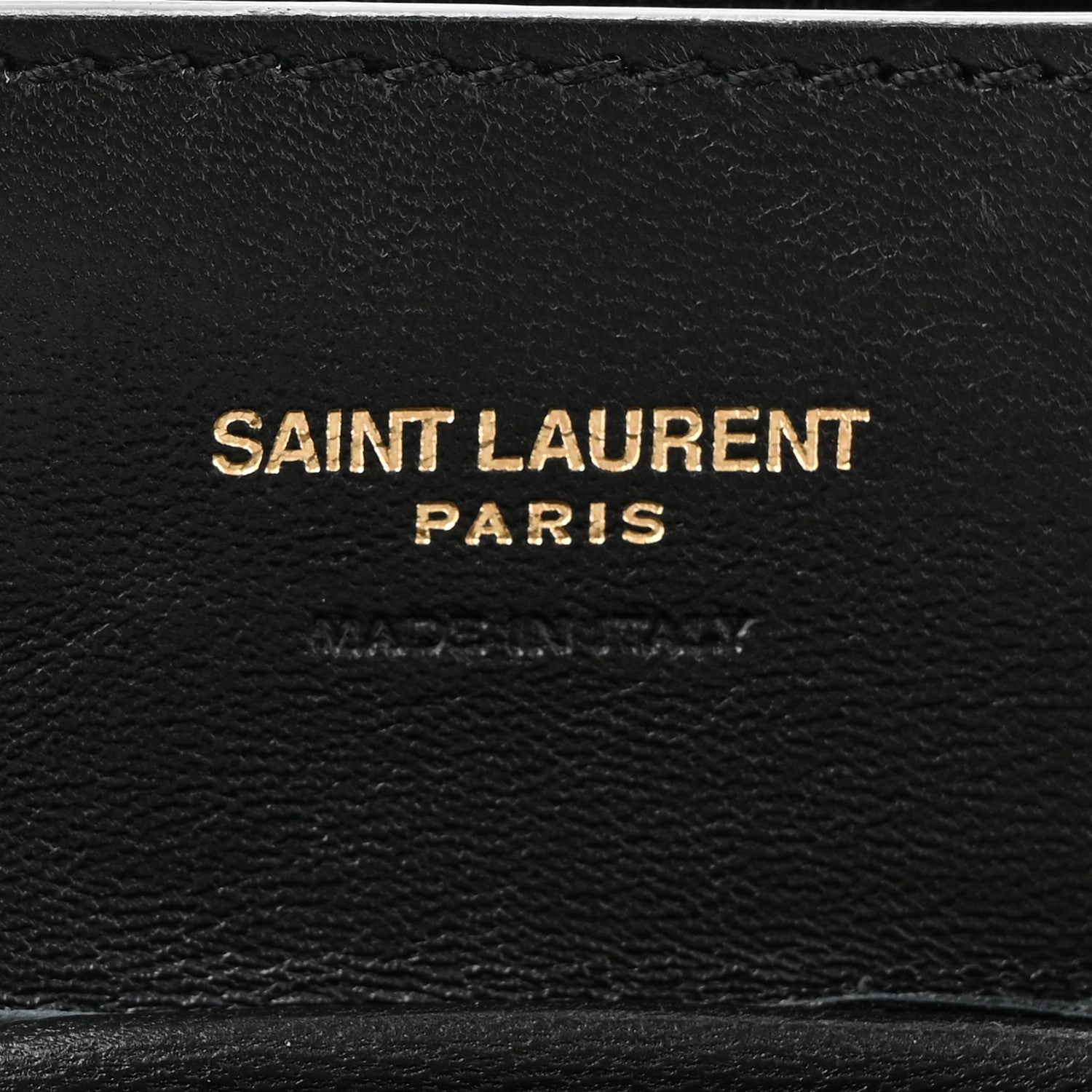 Saint Laurent Smooth Calfskin Paris VII Large Flat Hobo Black 8 of 13