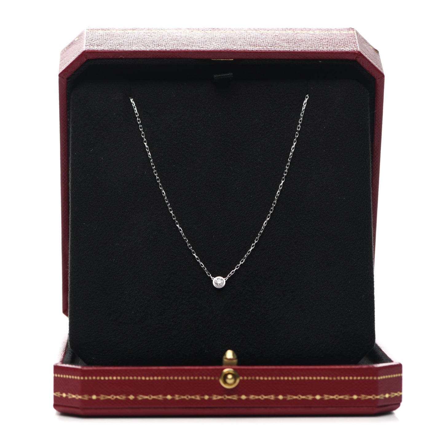 18K White Gold Diamond SM D'Amour Pendant Necklace