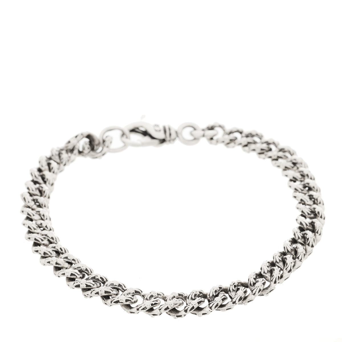 Sterling Silver Mini Extra Fancy Link Bracelet