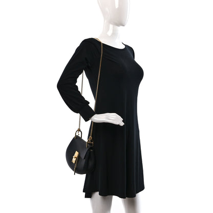 Chloe Grained Lambskin Drew Shoulder Bag Black 3 of 8