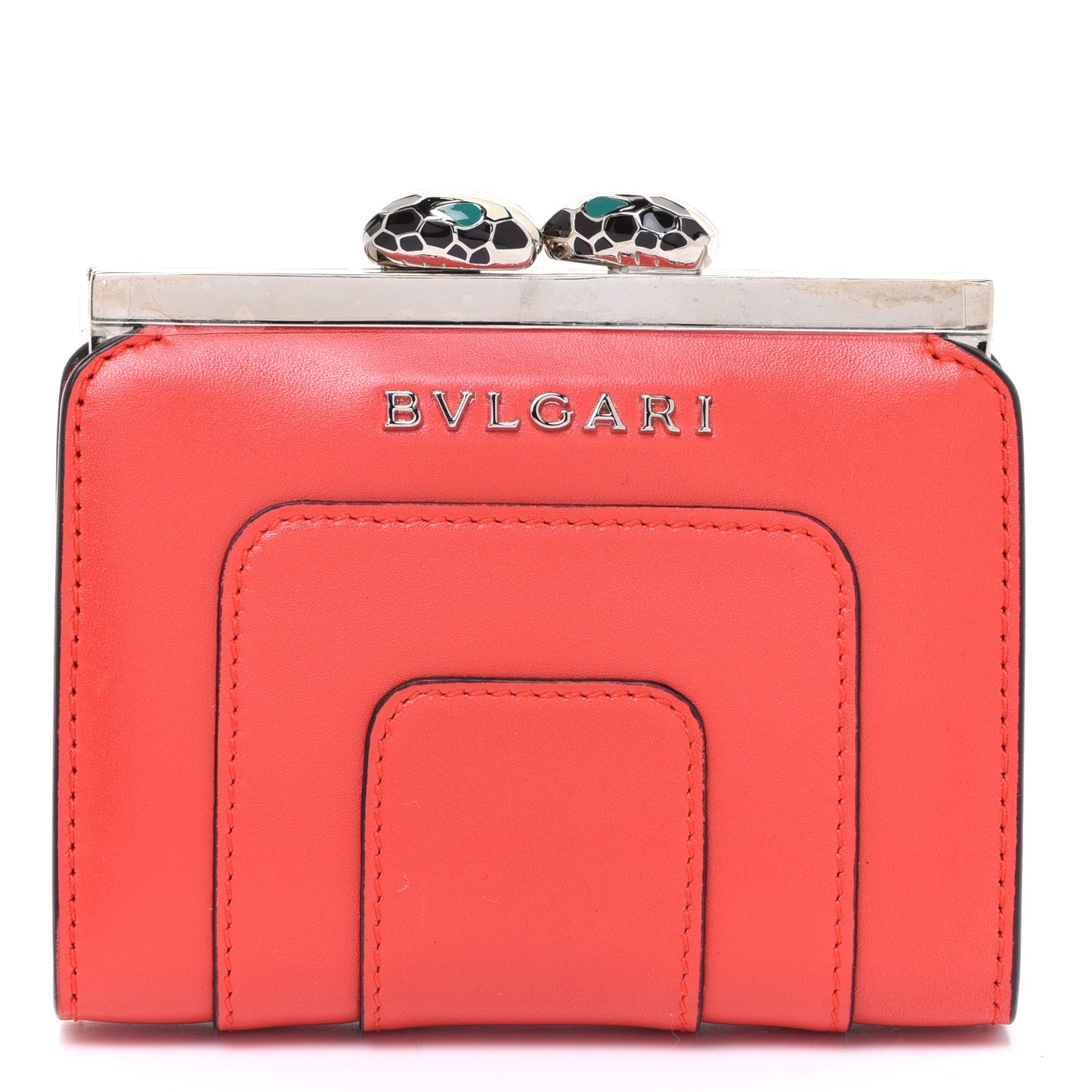 Serpenti Card Case Scarlet