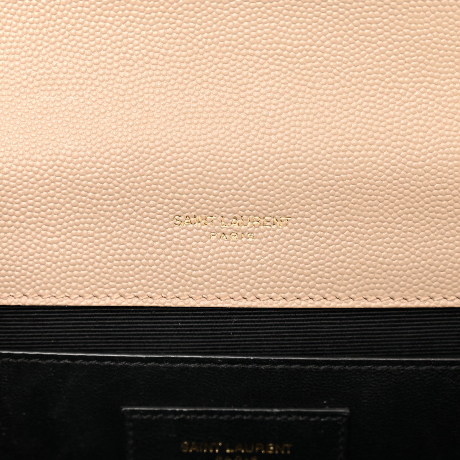 Saint Laurent Grain De Poudre Textured Mixed Matelasse Medium Triquilt Monogram Satchel Dark Beige 7 of 10