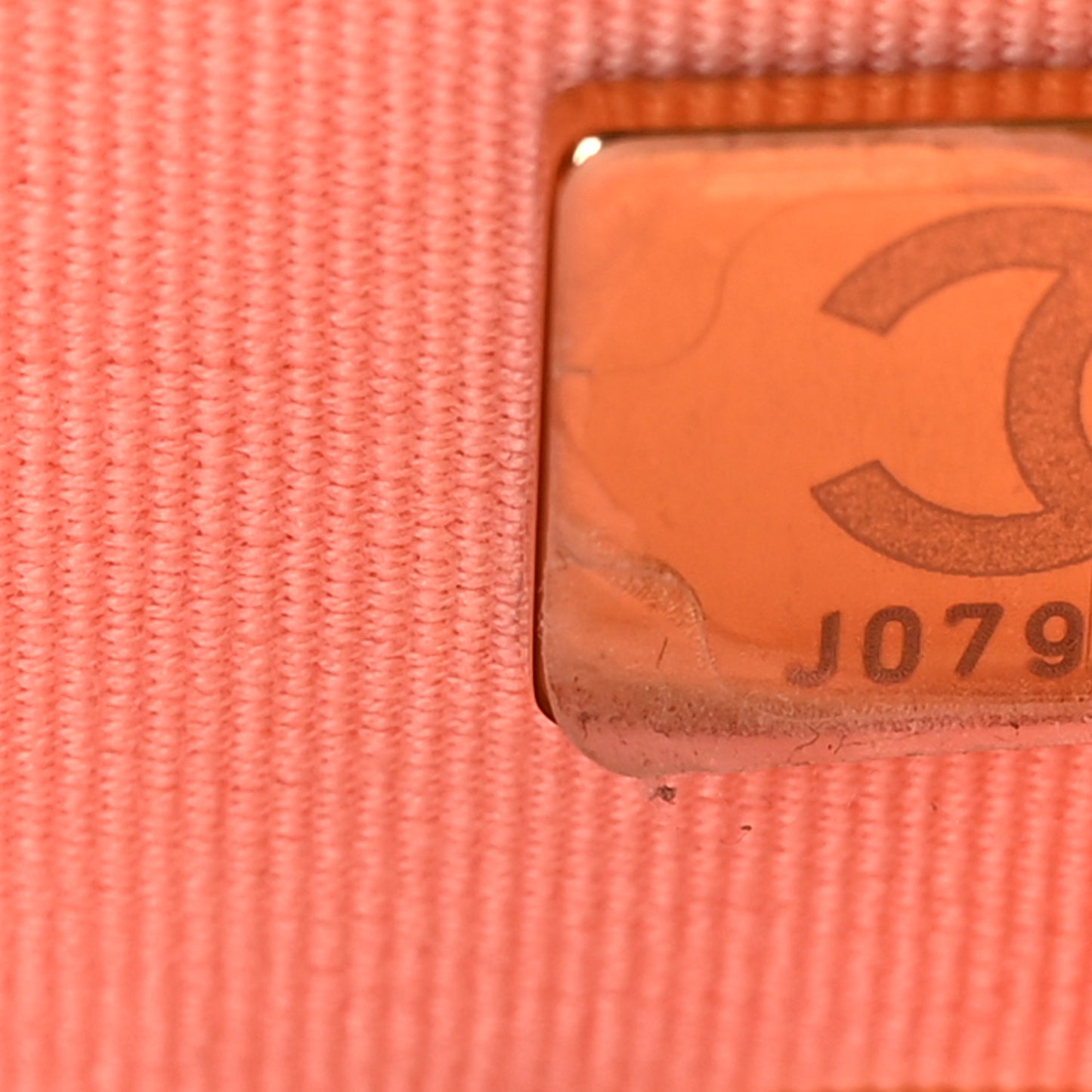 Caviar Quilted Handy Box Vanity Case Orange