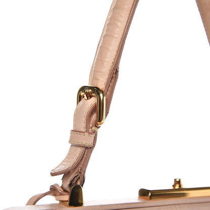 Prada Nappa Dressy Gaufre Framed Tote Cipria 12 of 24