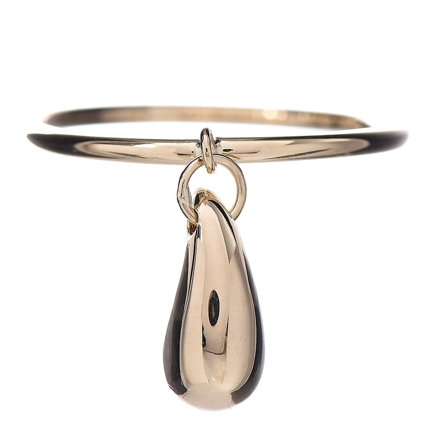 18K Yellow Gold Elsa Peretti Teardrop Charm Ring 49 5