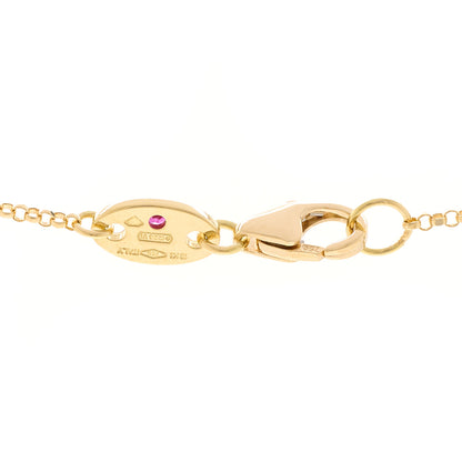 Roberto Coin 18K Yellow Gold Diamond Small Venetian Princess Heart Medallion Charm Necklace 5 of 6