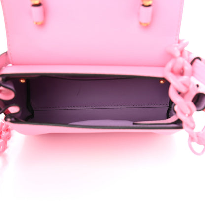 Versace Grained Calfskin Small La Medusa Top Handle Bag Pink 5 of 10