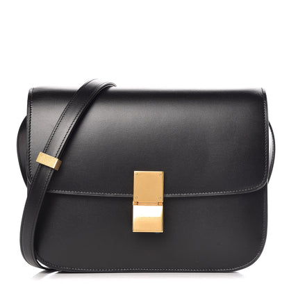 Celine Box Calfskin Medium Classic Box Flap Bag Black 1 of 11
