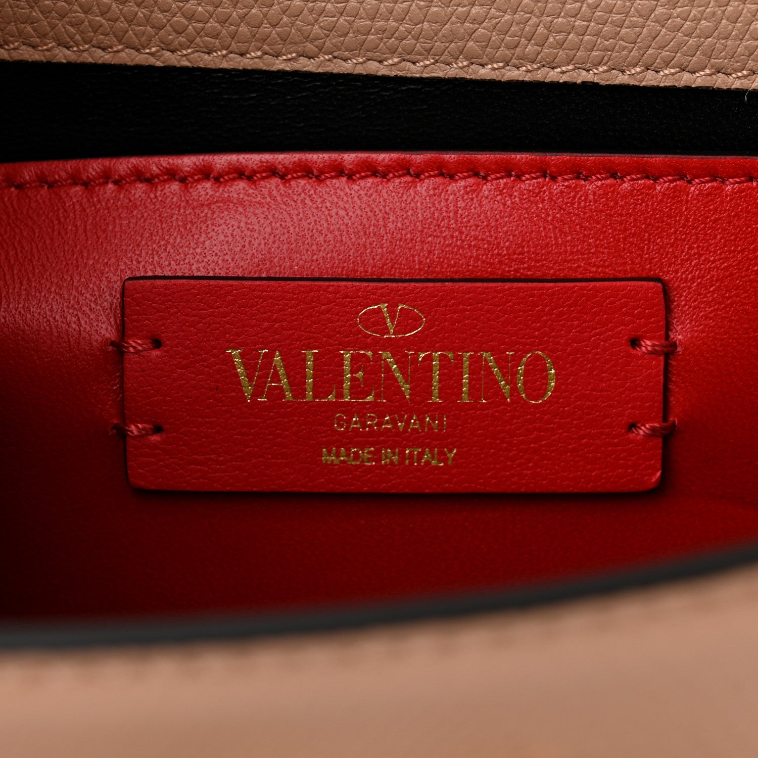 Valentino Garavani Grained Calfskin VSling Clutch With Shoulder Strap Rose Cannelle 6 of 9
