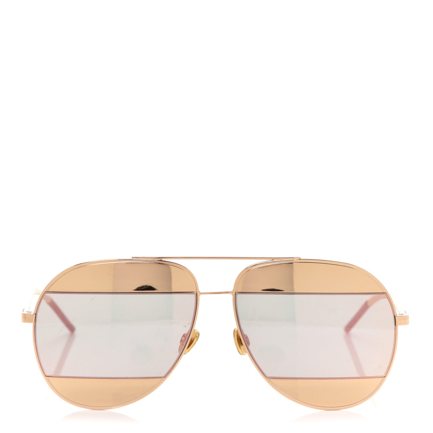 Split 1 Aviator Sunglasses Gold