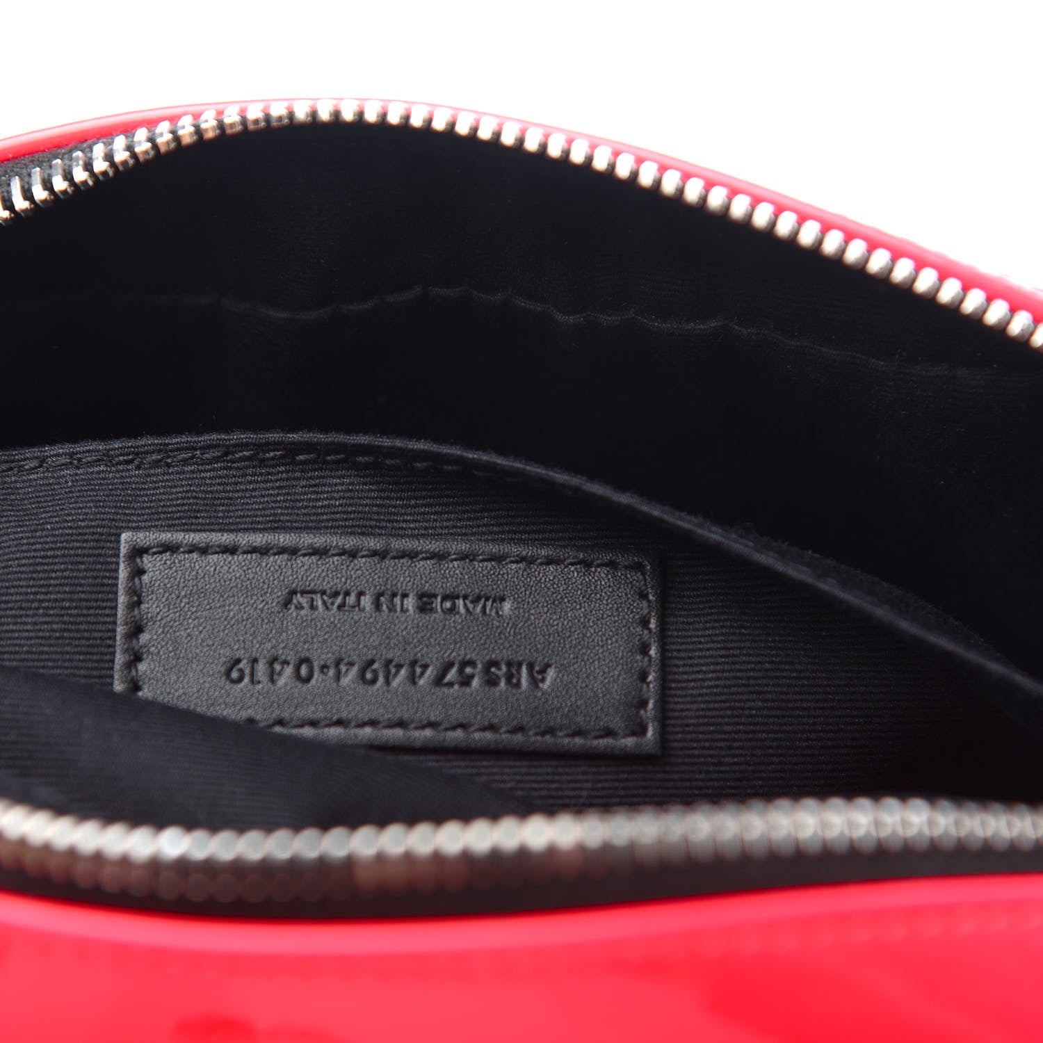 Saint Laurent Patent Calfskin Matelasse Monogram Lou Camera Bag Neon Pink 7 of 9
