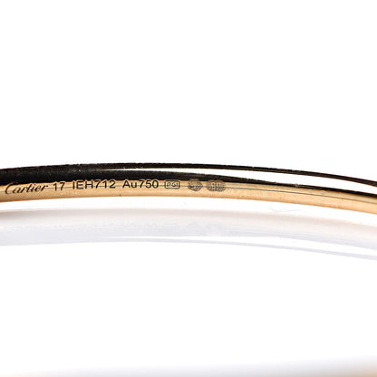 Cartier 18K Yellow Gold Small Juste Un Clou Bracelet 17 5 of 6