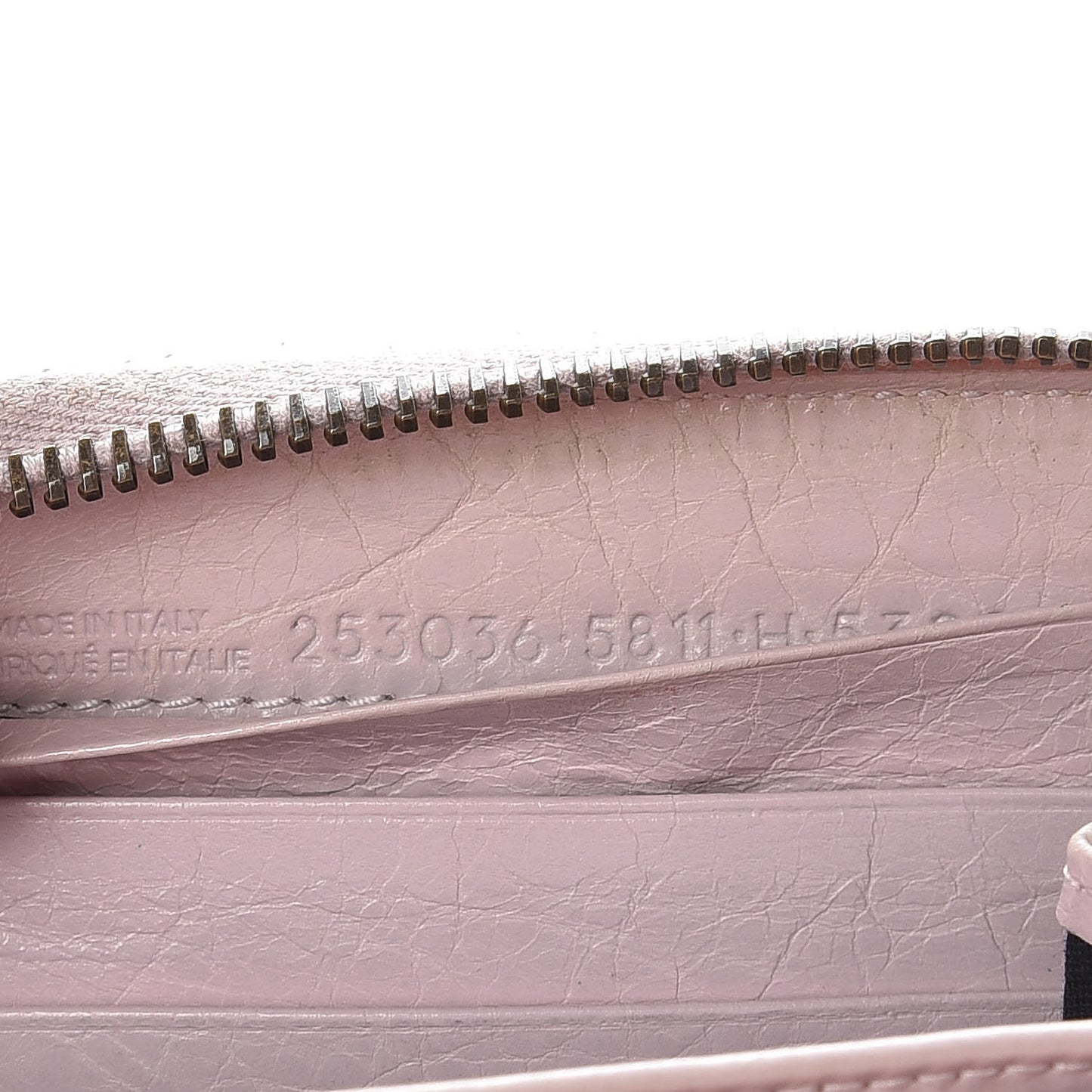 Agneau Classic Hardware Continental Zip Around Wallet Rose Poudre