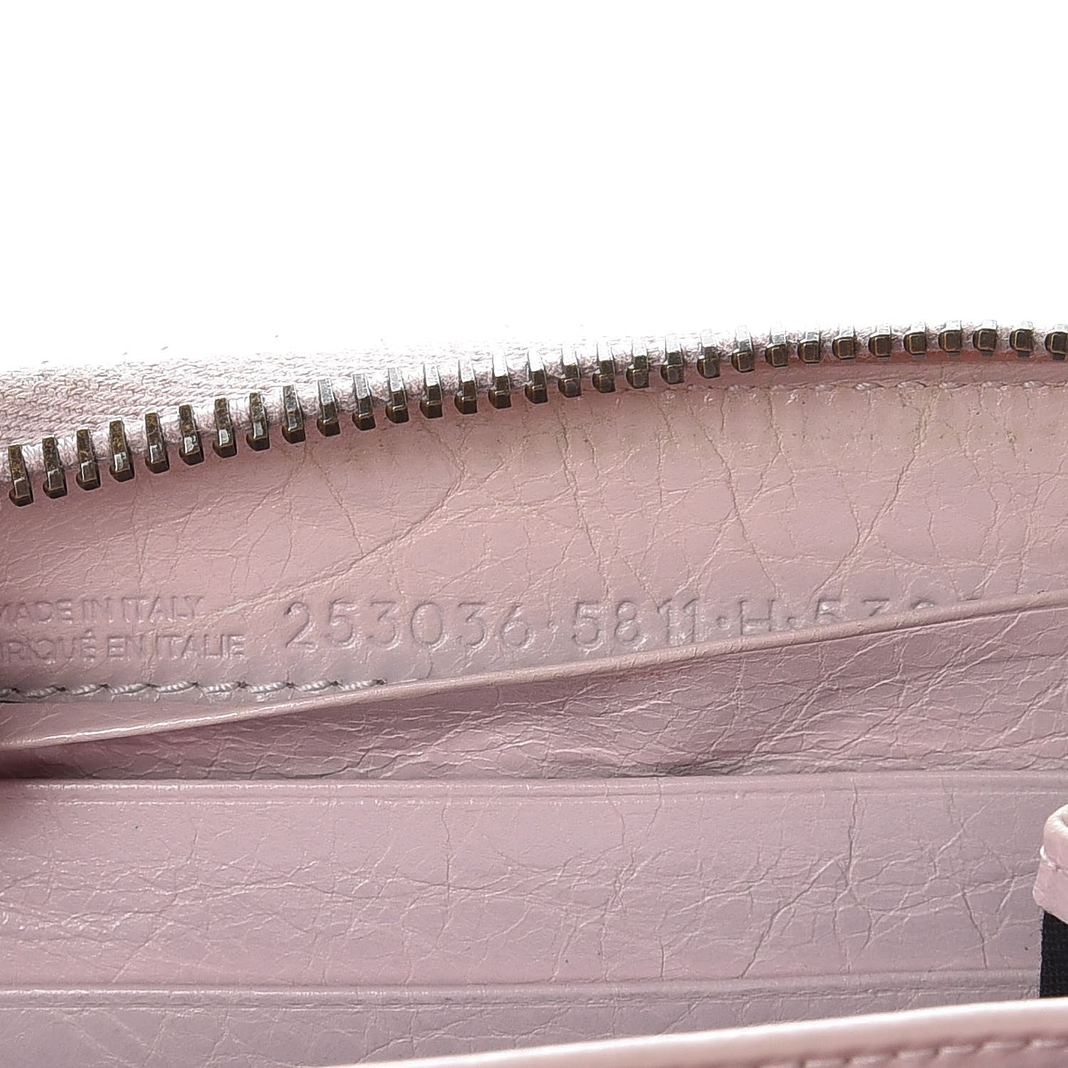 Balenciaga Agneau Classic Hardware Continental Zip Around Wallet Rose Poudre 9 of 15