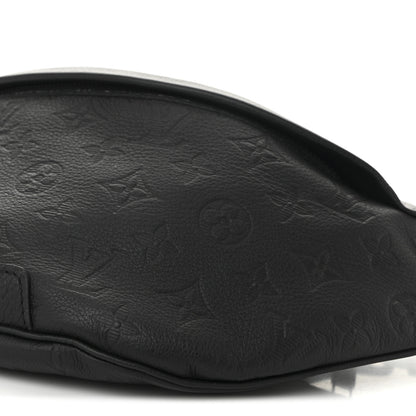 Louis Vuitton Calfskin Monogram Shadow Discovery Bumbag Black 9 of 10