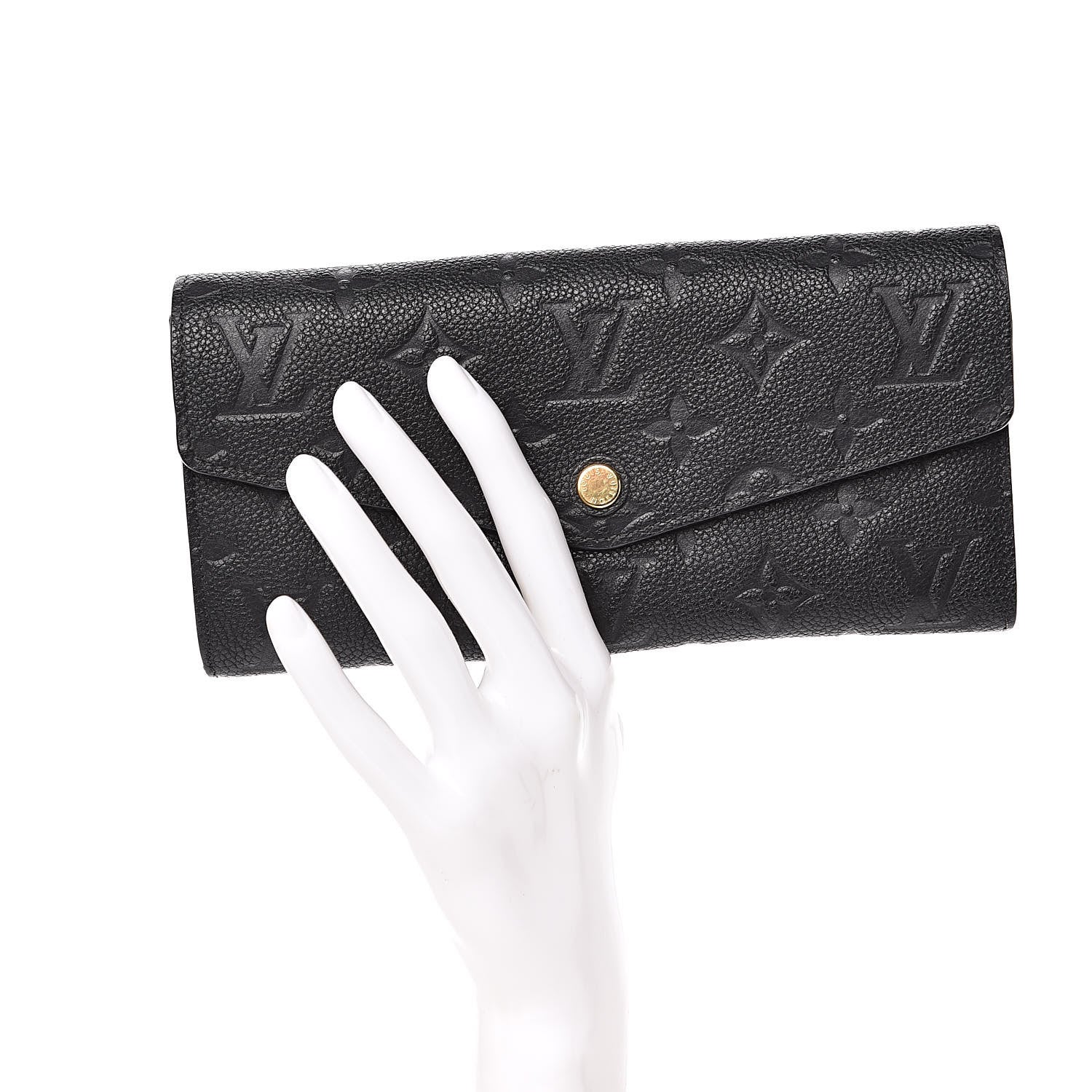 Louis Vuitton Empreinte Curieuse Wallet Black 2 of 9