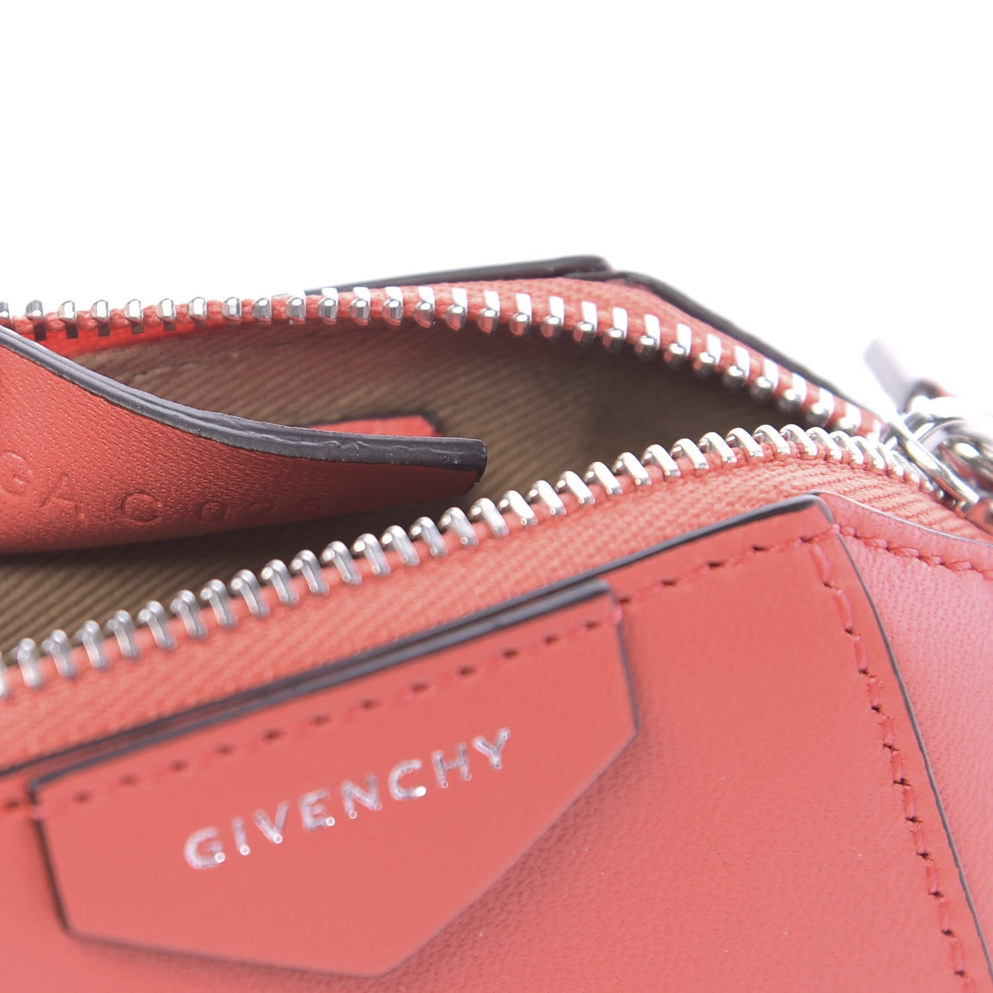 Lambskin Baby Antigona Coral