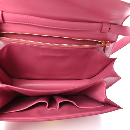 Celine Smooth Calfskin Medium Classic Box Flap Bag Pink 4 of 10