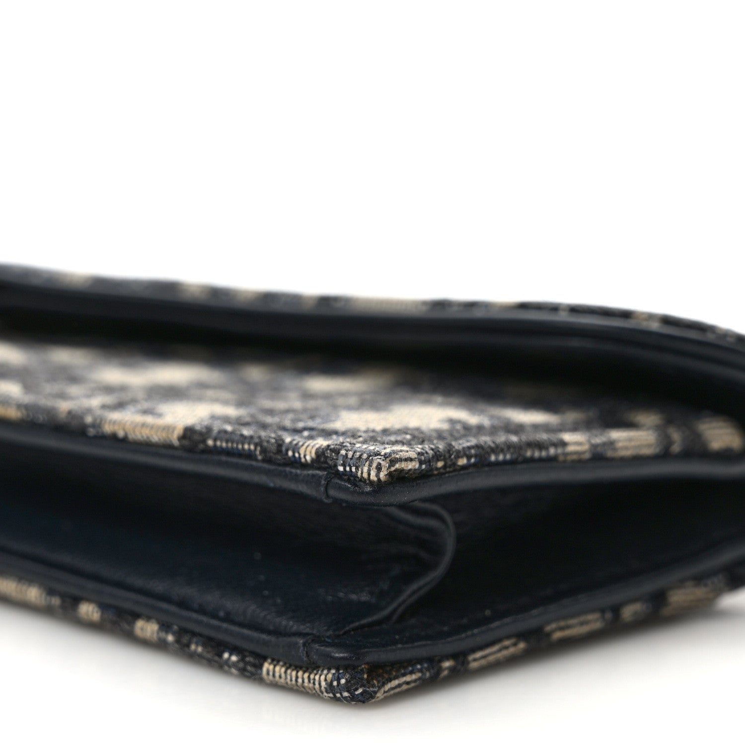 Christian Dior Oblique Saddle Card Holder Blue 9 of 12