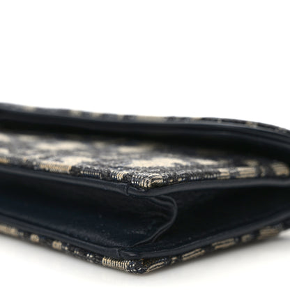 Christian Dior Oblique Saddle Card Holder Blue 9 of 12