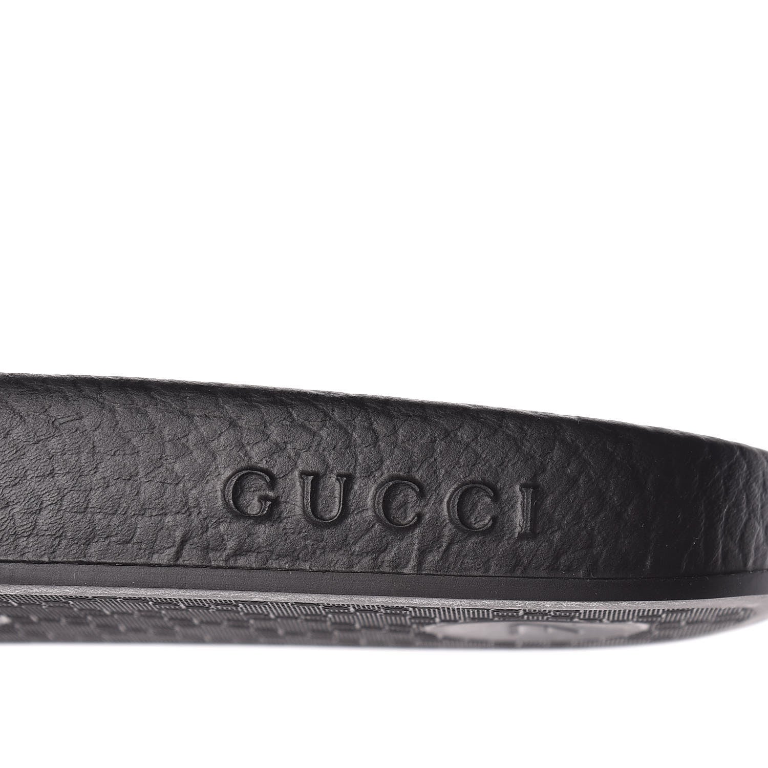 Gucci X SEGA Supreme Canvas GUCCY Stars Womens Slide Sandals 39 Black Gold 8 of 9
