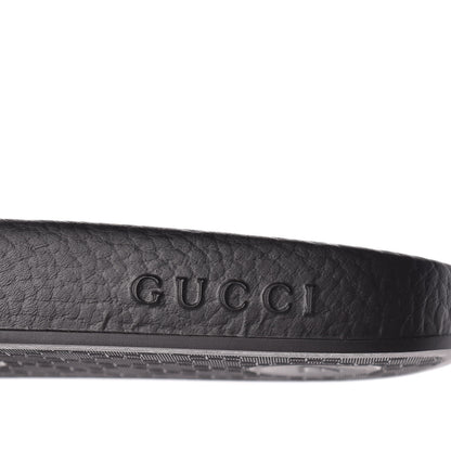 Gucci X SEGA Supreme Canvas GUCCY Stars Womens Slide Sandals 39 Black Gold 8 of 9