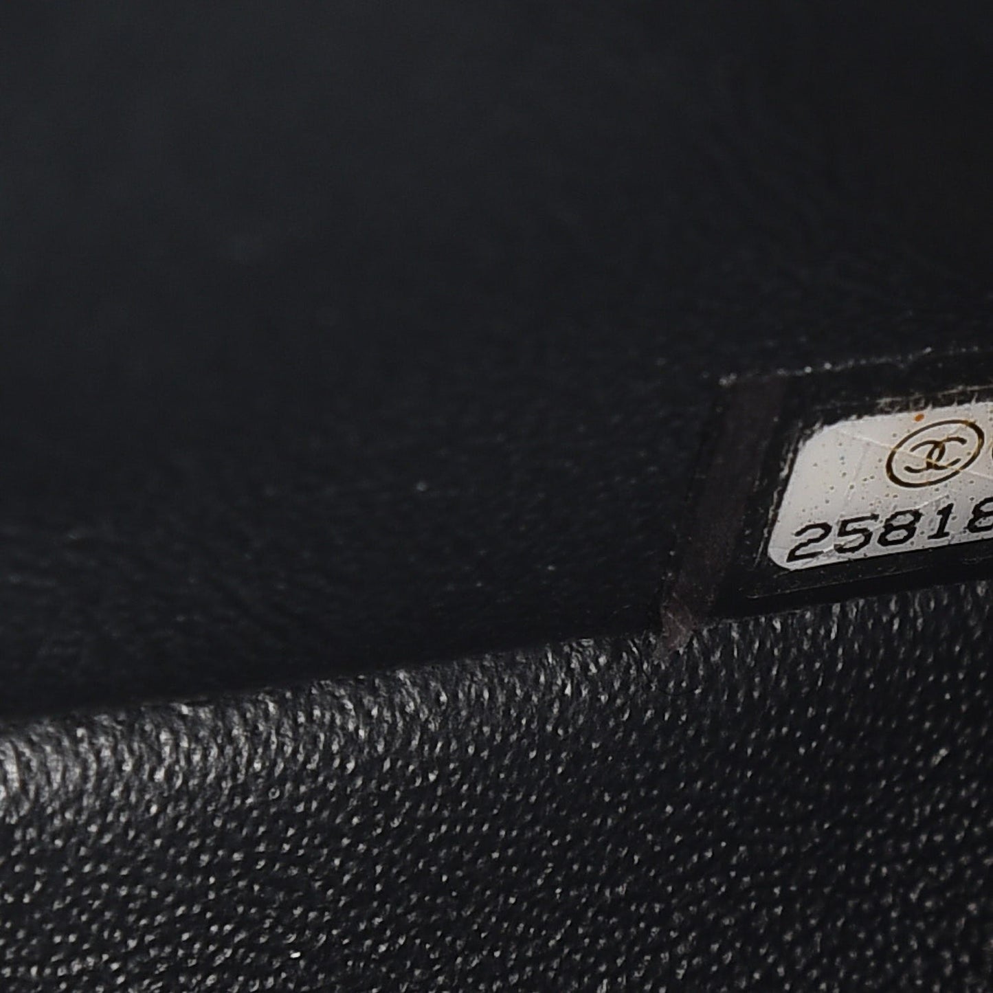 Caviar Quilted Mini Square Flap Dark Grey
