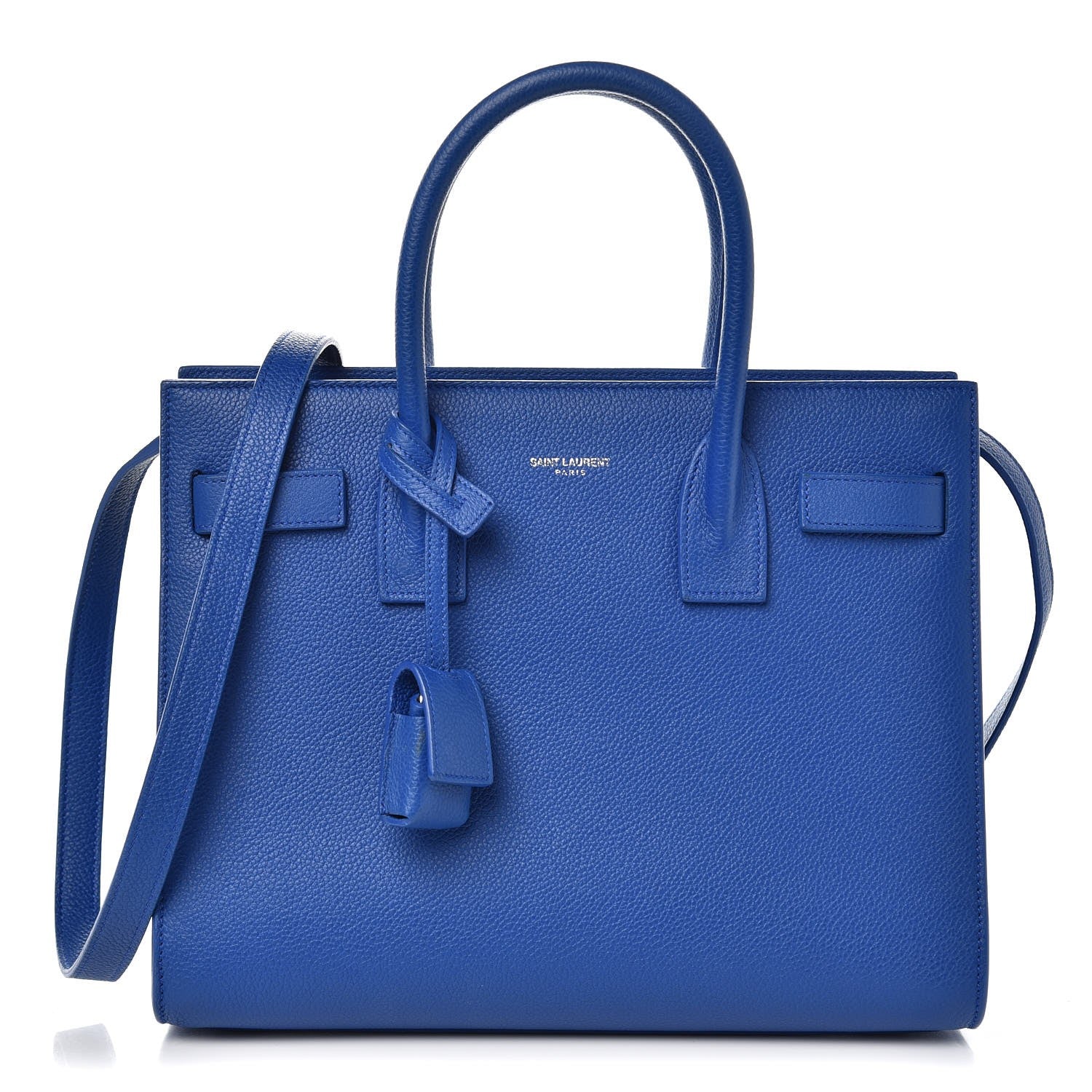 Saint Laurent Grained Calfskin Baby Sac De Jour Flash Blue 1 of 6