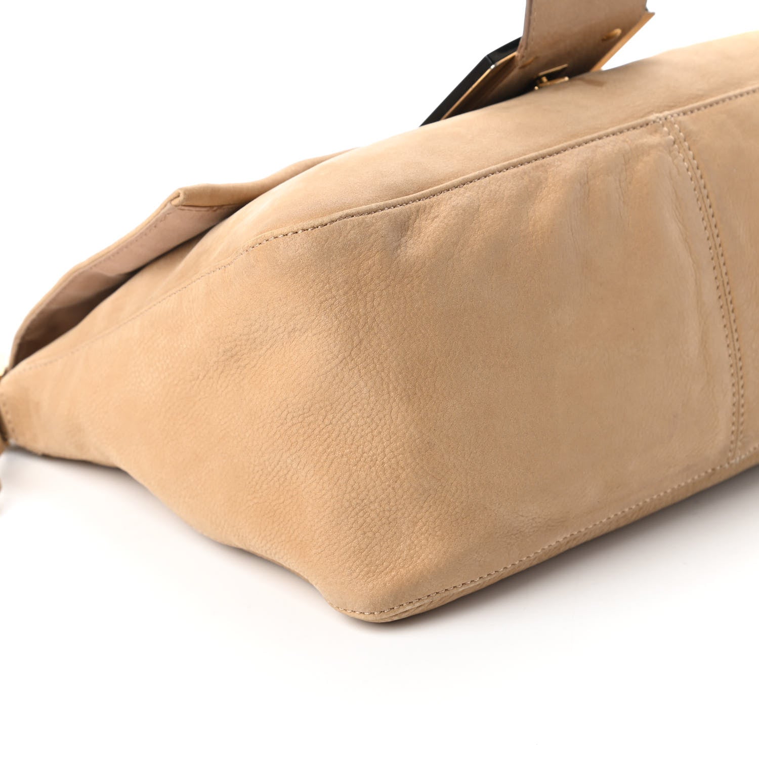Fendi Vitello Savana Big Mama Baguette Caramello Tartaruga Natural 6 of 13