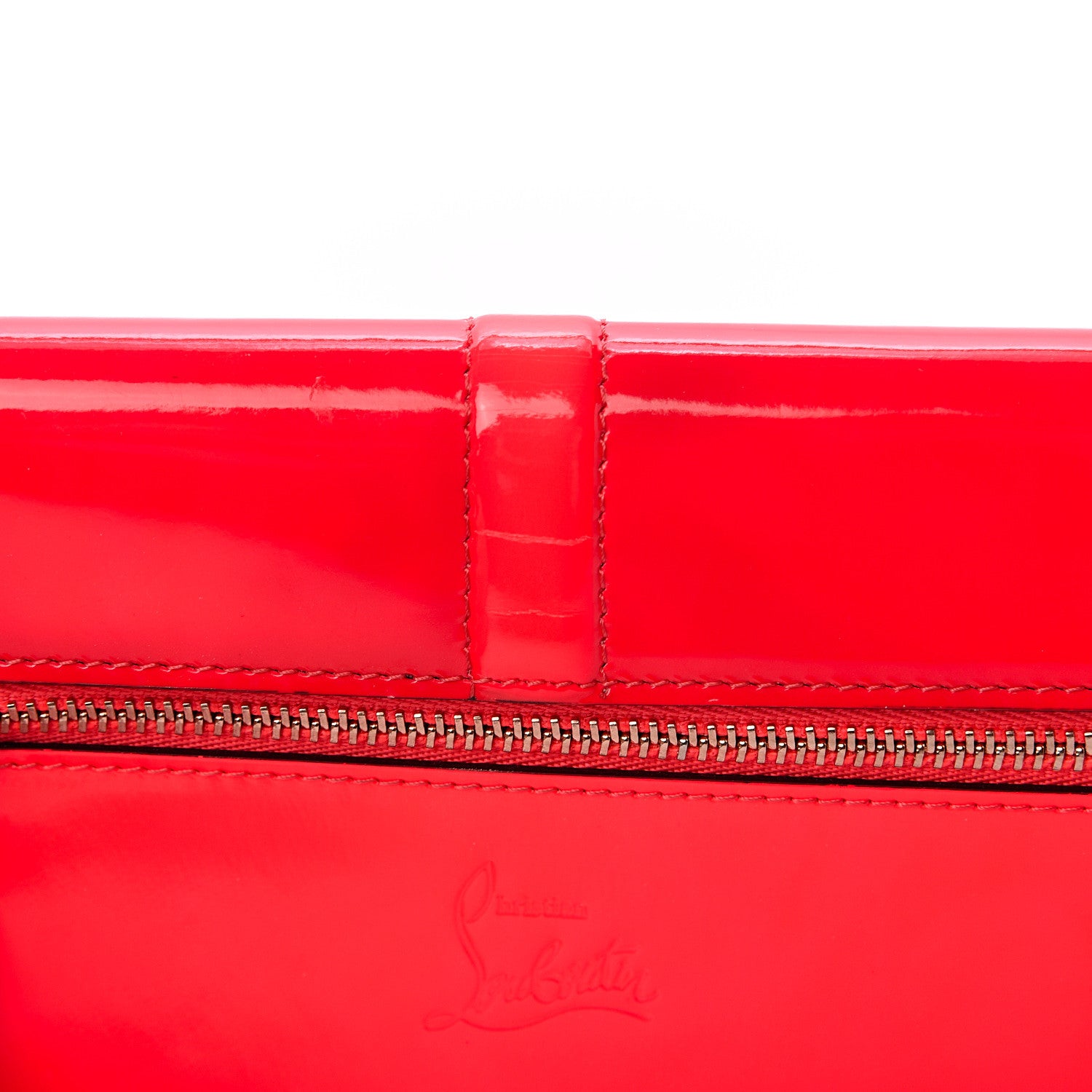 Christian Louboutin Patent Sweet Charity Pochette Rose Paris 10 of 11