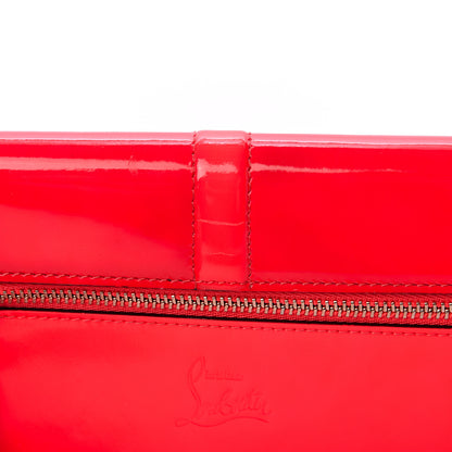 Christian Louboutin Patent Sweet Charity Pochette Rose Paris 10 of 11