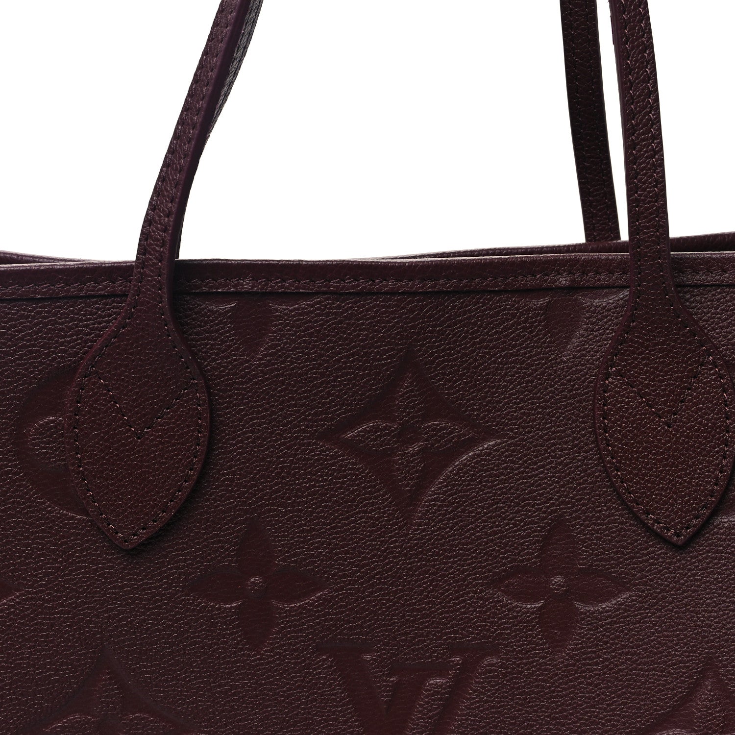 Louis Vuitton Empreinte Monogram Giant Neverfull MM Wine 8 of 10