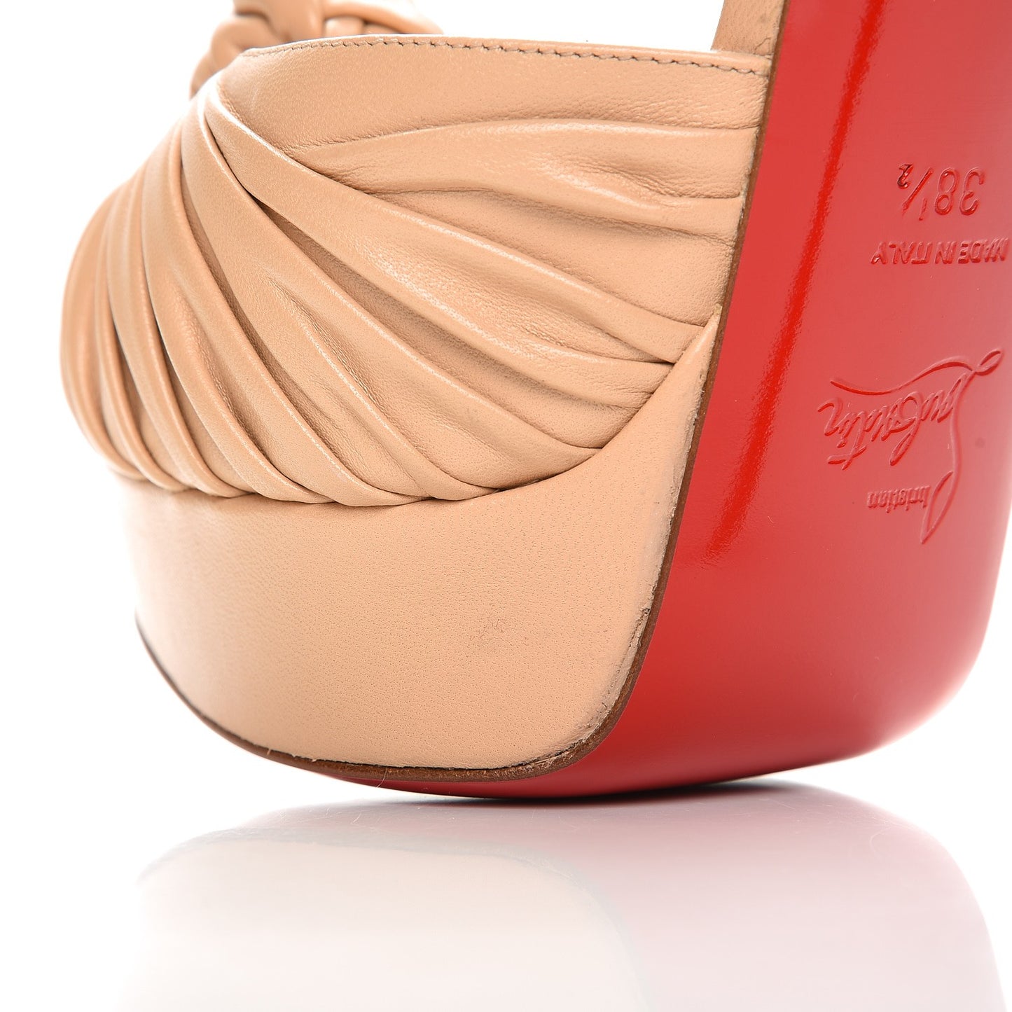 Shiny Nappa Marchavekel 150 Platform Sandals 38.5 Doudou