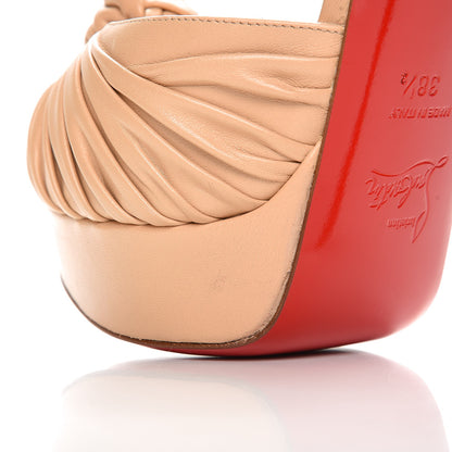 Christian Louboutin Shiny Nappa Marchavekel 150 Platform Sandals 38.5 Doudou 10 of 12