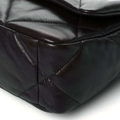 Chanel Lambskin Quilted Medium Chanel 19 Flap Dark Brown 18 of 22