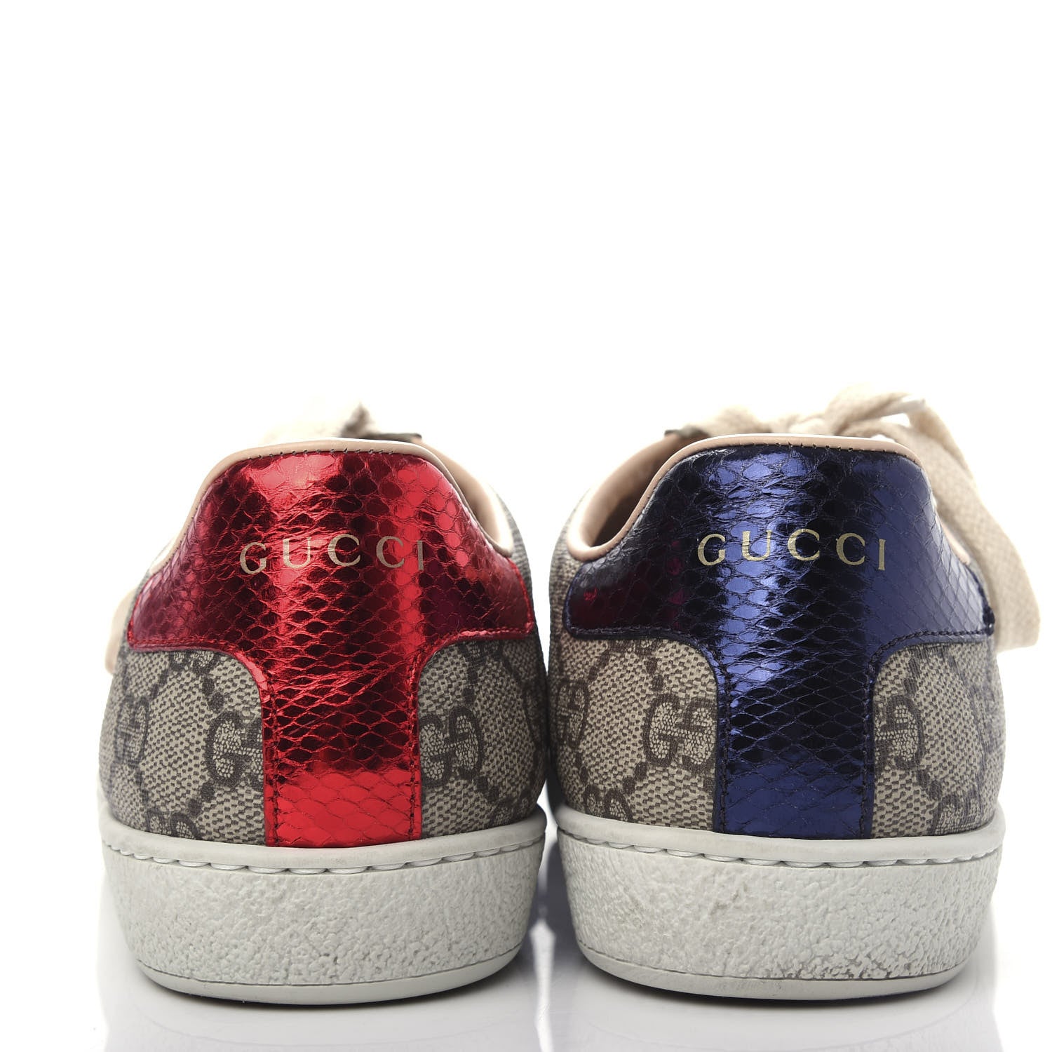 Gucci GG Supreme Monogram Womens Ace Low-Top Sneaker 37 Beige 7 of 11