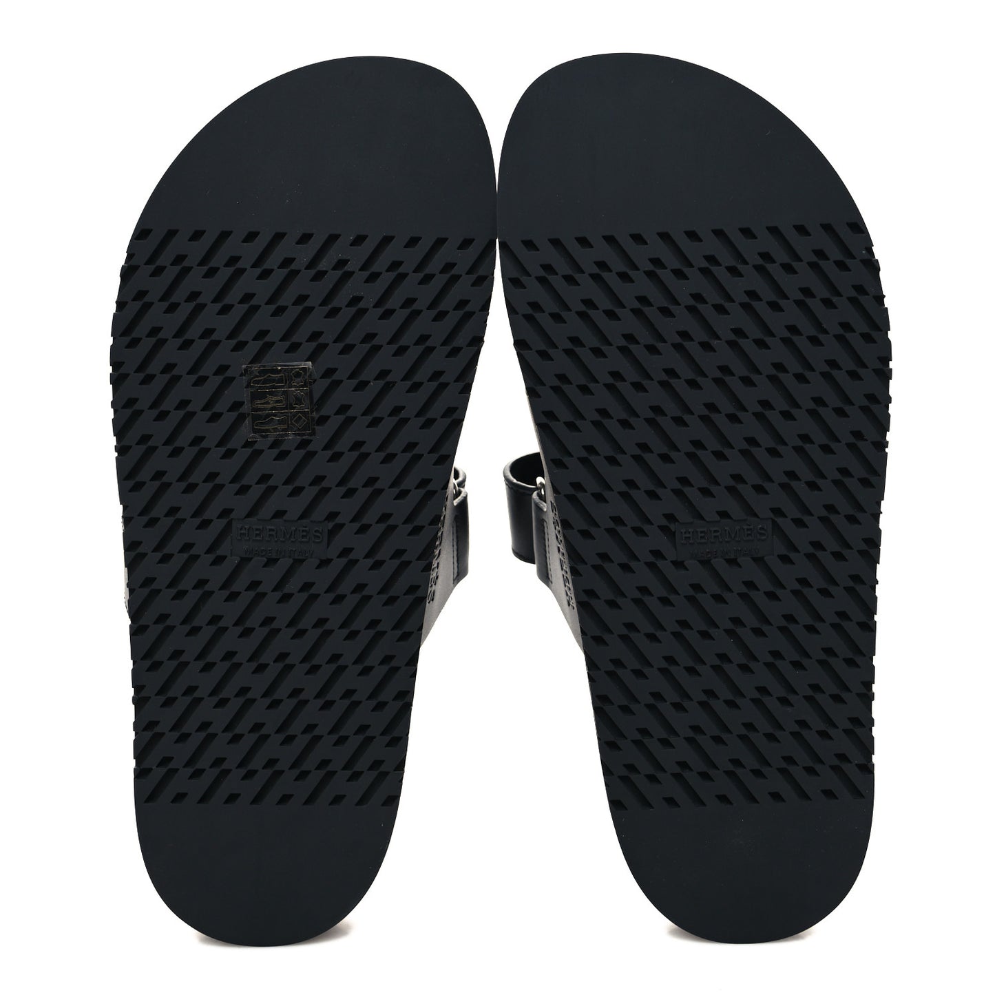 Calfskin Womens Chypre Sandals 38.5 Black