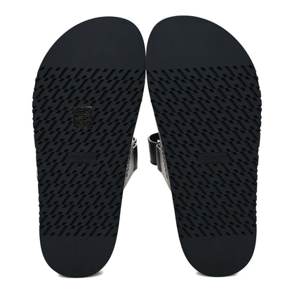 Hermes Calfskin Womens Chypre Sandals 38.5 Black 5 of 8