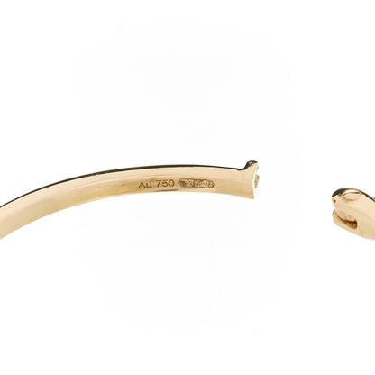 Gucci 18K Yellow Gold Diamond Running GG Hoop Earrings 5 of 5