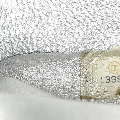 Chanel Metallic Lambskin Quilted Maxi Single Flap Silver 7 of 16
