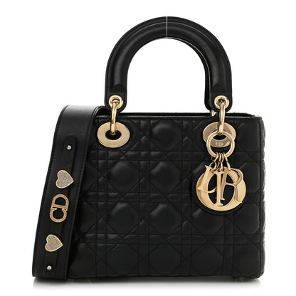 Christian Dior Lambskin Cannage Small My ABCDior Lady Dior Black 1 of 15