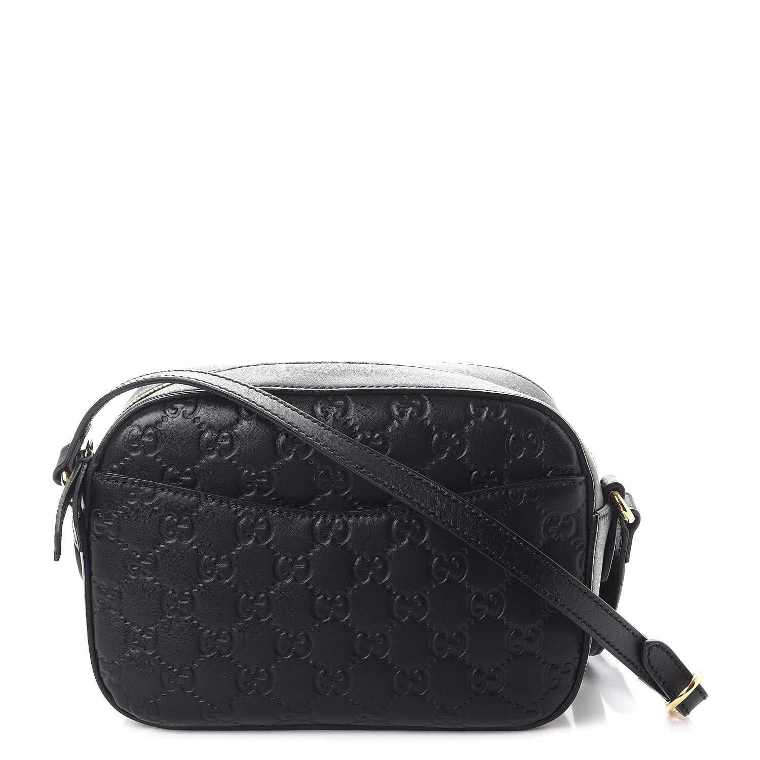 Gucci Guccissima Signature Small Camera Bag Black 1 of 7