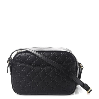 Gucci Guccissima Signature Small Camera Bag Black 1 of 7