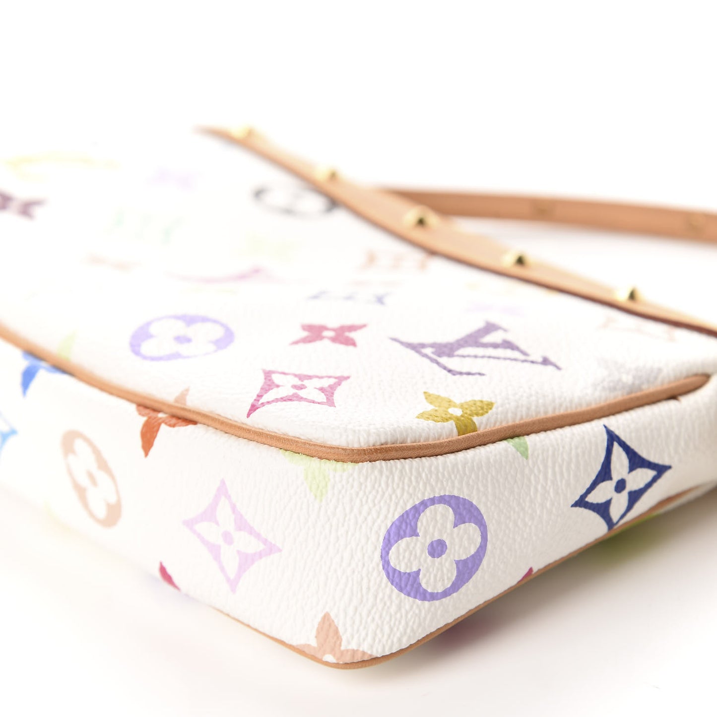 Monogram Multicolor Pochette Accessories White