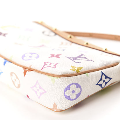 Louis Vuitton Monogram Multicolor Pochette Accessories White 7 of 10