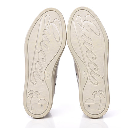 Gucci Calfskin Womens High Top Sneakers 39 Mystic White 5 of 9