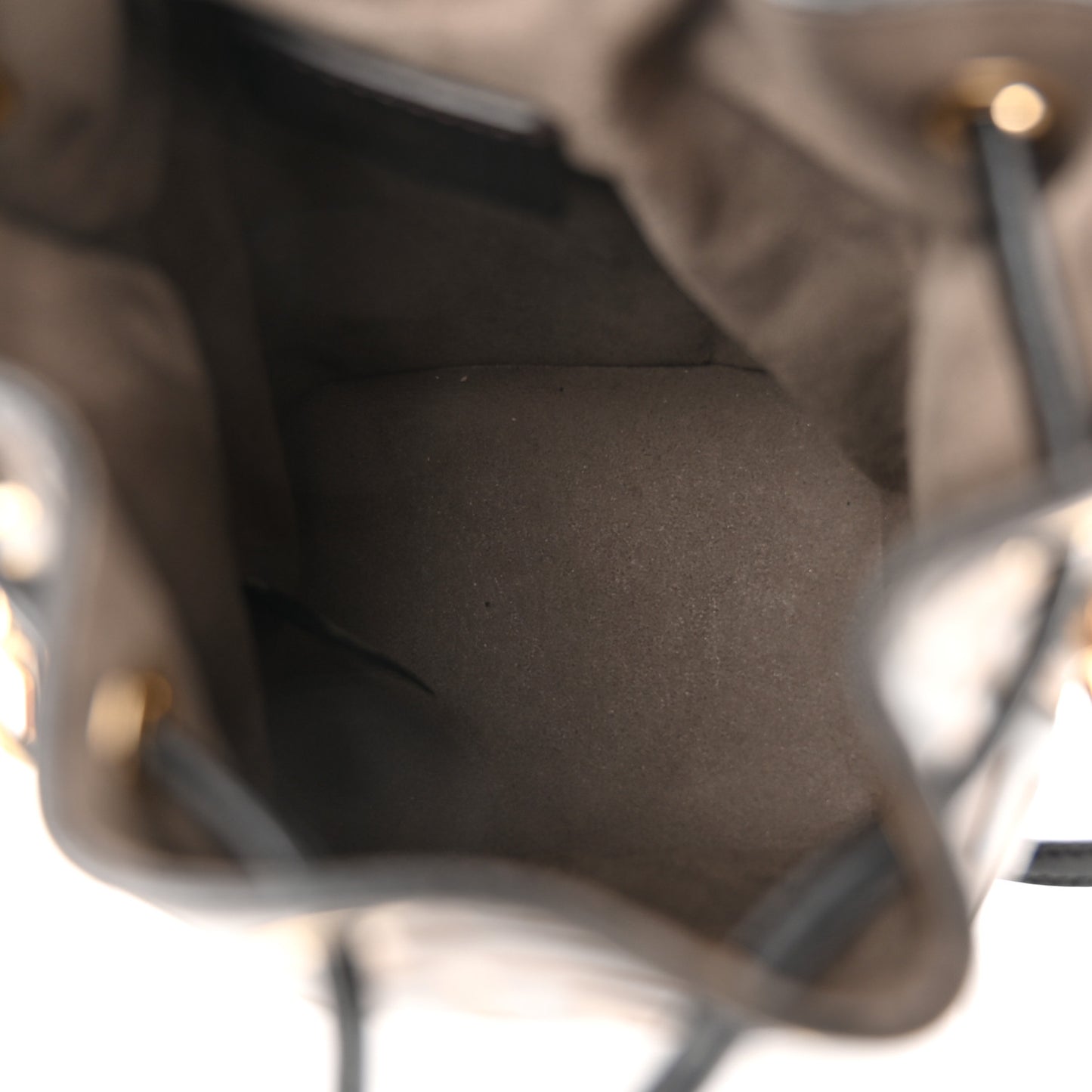Vitello Liberty F is Fendi Bi-Color FF 1974 Embossed Mini Mon Tresor Bucket Bag Maya Black