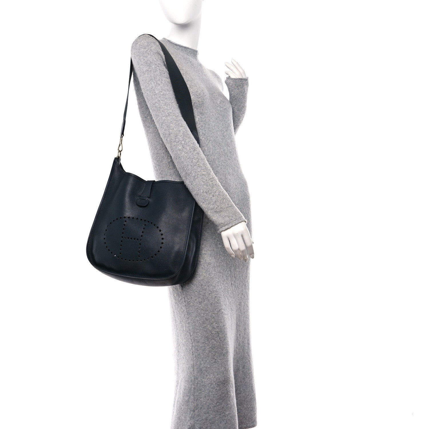 Hermes Courchevel Evelyne GM Bleu Marine 2 of 10