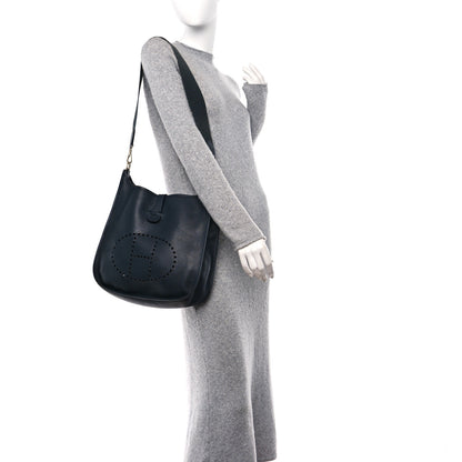 Hermes Courchevel Evelyne GM Bleu Marine 2 of 10